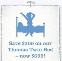 Save $300 on our Thomas Twin Bed - now $699!