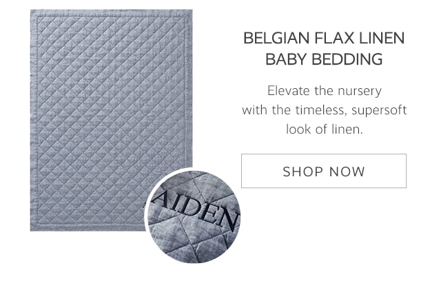 BELGIAN FLAX LINEN BABY BEDDING - SHOP NOW