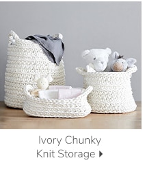 IVORY CHUNKY KNIT STORAGE