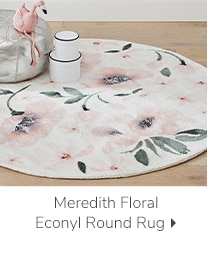 MEREDITH FLORAL ECONYL ROUND RUG