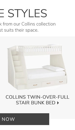 COLLINS TWIN-OVER-FULL STAIR BUNK BED