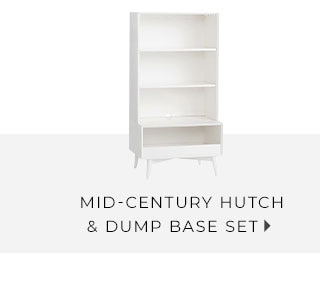 MID-CENTURY HUTCH & DUMP BASE SET