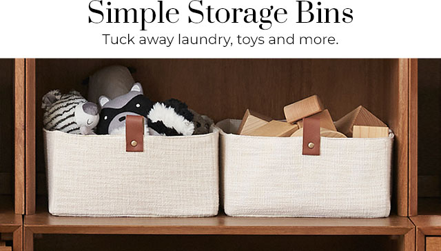 SIMPLE STORAGE BINS