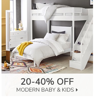 20-40% OFF MODERN BABY & KIDS