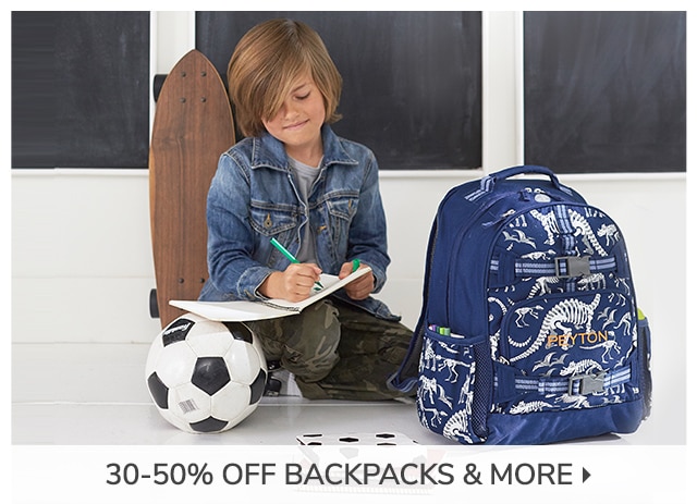 30-50% OFF BACKPACKS & MORE