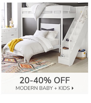 20-40% OFF MODERN BABY + KIDS