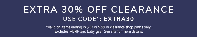 EXTRA 30% OFF CLEARANCE - USE CODE*: EXTRA30