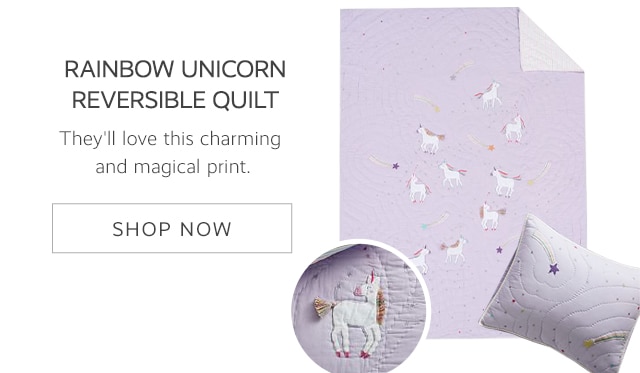 RAINBOW UNICORN REVERSIBLE QUILR - SHOP NOW