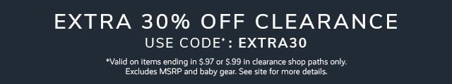 EXTRA 30% OFF CLEARANCE