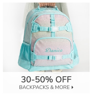 30-50% OFF BACKPACKS & MORE