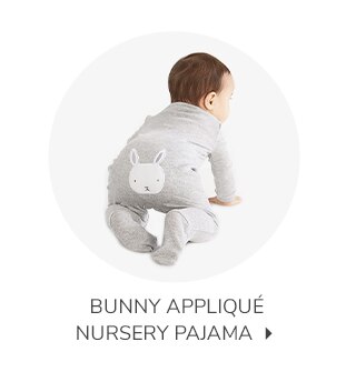 BUNNY APPLIQUE NURSERY PAJAMA