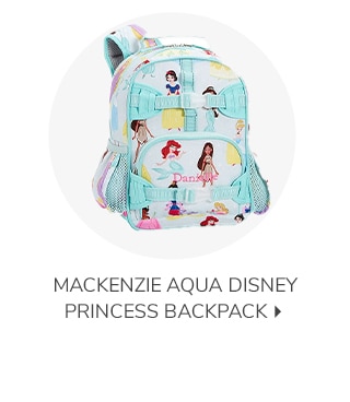 MACKENZIE AQUA DISNEY PRINCESS BACKPACK