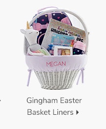 GINGHAM BASKET LINERS