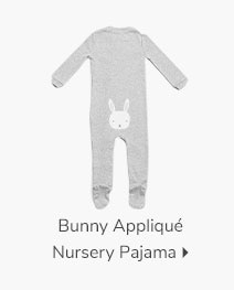 BUNNY APPLIQUE NURSERY PAJAMA