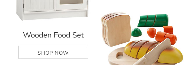 WOODEN FOOD SET