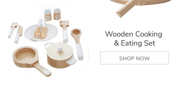 WOODEN COOKING & EATING SET