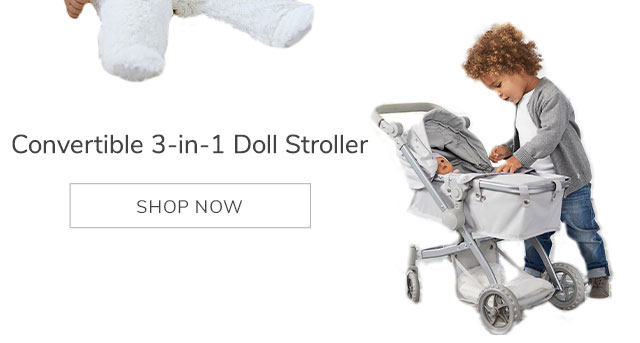 CONVERTIBLE 3-IN-1 DOLL STROLLER