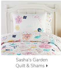 SASHA'S GARDEN QUILT & SHAMS