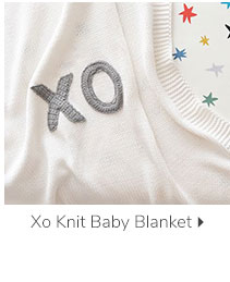 X0 KNIT BABY BLANKET