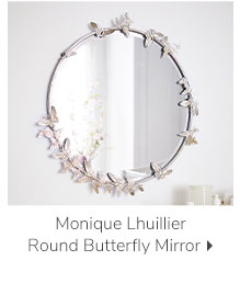 MONIQUE LHUILLIER ROUND BUTTERFLY MIRROR