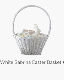 WHITE SABRINA EASTER BASKET