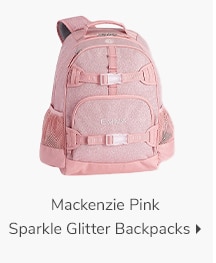 MACKENZIE PINK SPARKLE GLITTER BACKPACKS