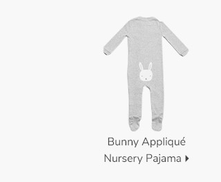 BUNNY APPLIQUE NURSERY PAJAMA