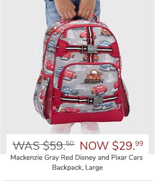 MACKENZIE GRAY RED DISNEY AND PIXAR CARS BACKPACK, LARGE