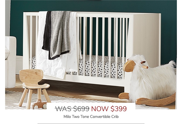 MILO TWO TONE CONVERTIBLE CRIB