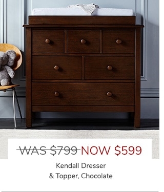 KENDALL DRESSER & TOPPER, CHOCOLATE