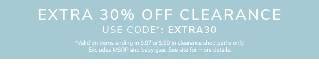 EXTRA 30% OFF CLEAEANCE