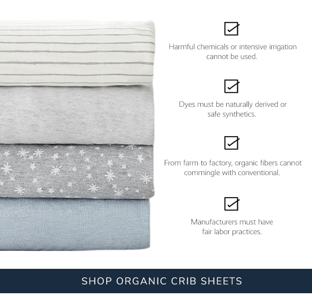 SHOP ORGANIC CRIB SHEETS