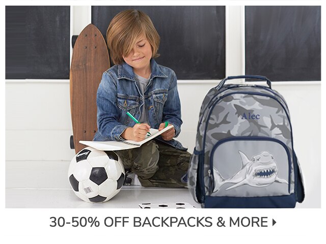 30-50% OFF BACKPACKS & MORE