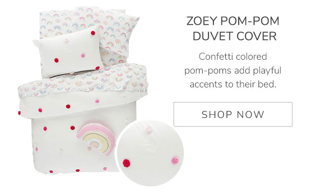 ZOEY POM-POM DUVET COVER