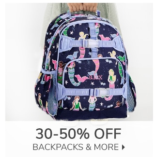 30-50% OFF BACKPACKS & MORE