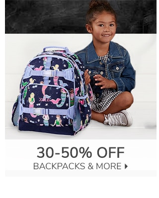 30-50% OFF BACKPACKS & MORE