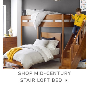 SHOP MID-CENTURY STAIR LOFT BED