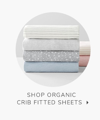 SHOP ORGANIC CRIB FITTED SHEETS