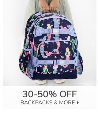 30-50% OFF BACKPACKS & MORE