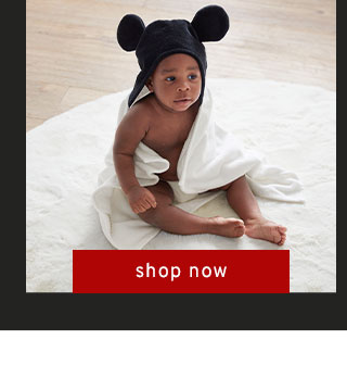 MICKEY MOUSE BABY HOODED TOWEL