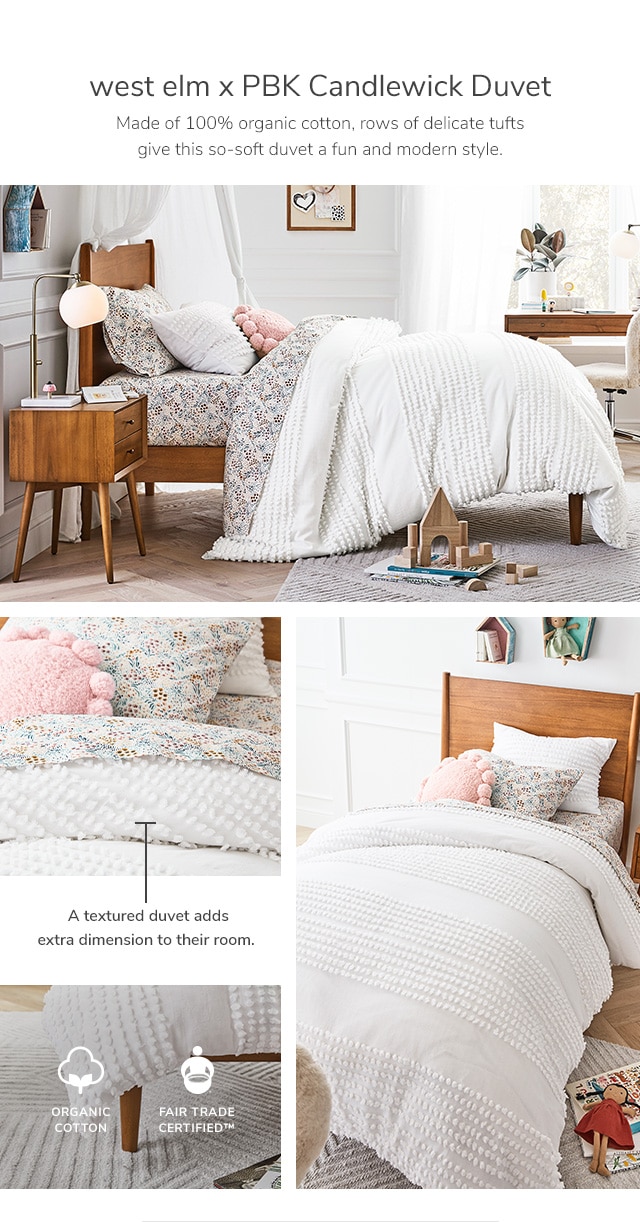 WEST ELM X PBK CANDLEWICK DUVET