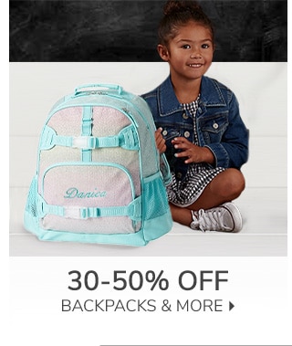 30-50% OFF BACKPACKS & MORE