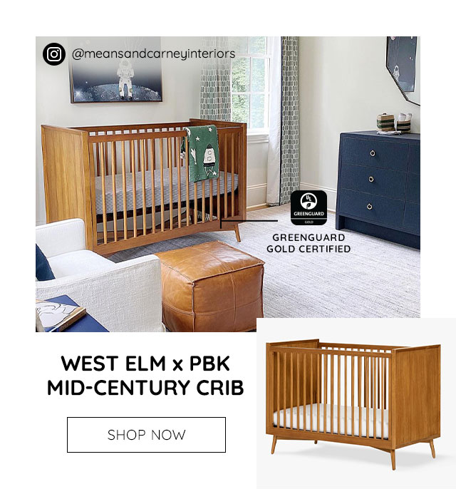 WEST ELM X PBK MID-CENTURY CRIB