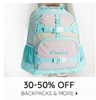 30-50% OFF BACKPACKS & MORE