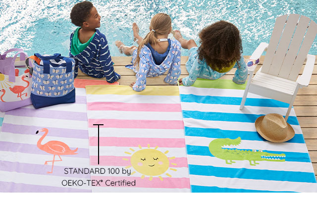 OEKO-TEX® CEETIFIED BEACH TOWELS