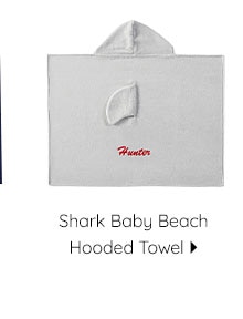 SHARK BABY BEACH HOODED TOWEL