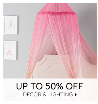 UP TO 50% OFF DECOR & LIGHTING