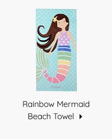 RAINBOW MERMAID BEACH TOWEL