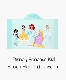 DSNEY PRINCESS KID BEACH HOODED TOWEL