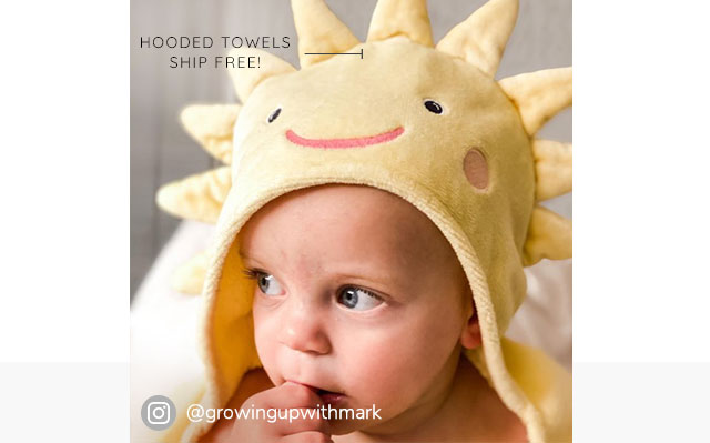 HOODED TOWELS SHIP FREE